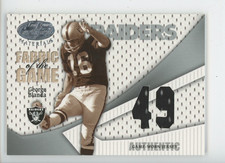 GEORGE BLANDA PATCH /49 2004 CERTIFIED FABRIC OF THE GAME 16/49 JERSEY # 1/1