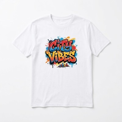 City Vibes Graffiti Streetwear T-Shirt - Urban Hip Hop Art Tee for Men & Women