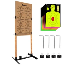 Adjustable Target Stand Base for Paper Shooting Cardboard Silhouette H Shape ...