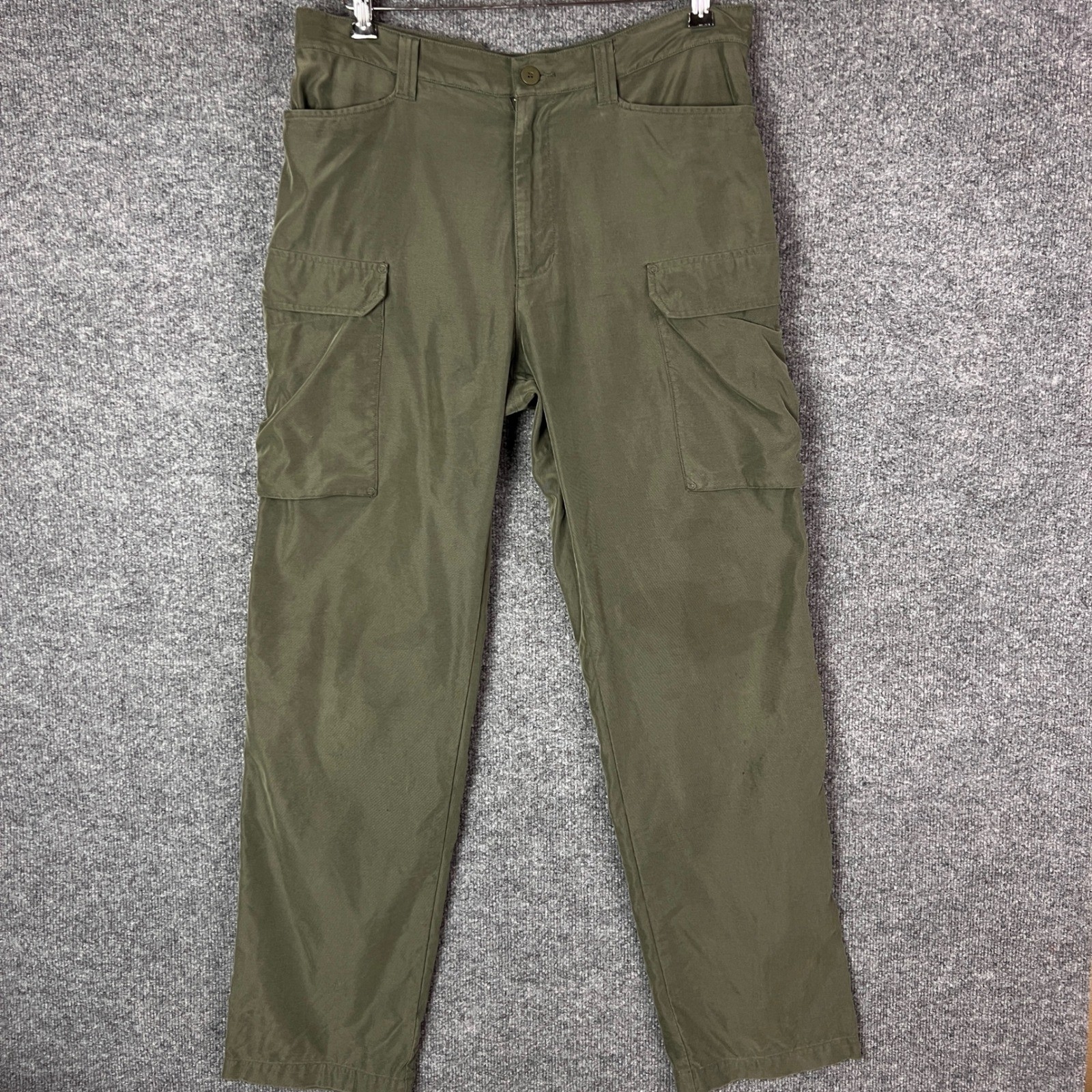 Patagonia Mens Cargo Pants Green Straight Leg Outdoor Hiking 34