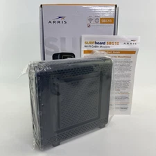 ARRIS SBG10 SURFboard  AC1600 Dual-Band Cable Modem  Router - Black READ
