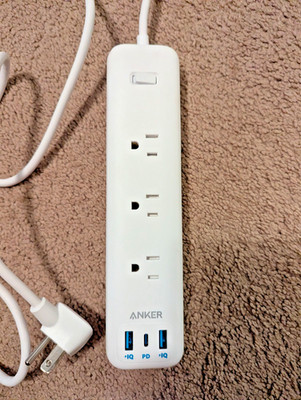 Anker Powerport PD 3 A9133 3 port Power Strip Surge Protector - USB C + A