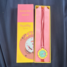 Swatch Royal Pop Otg Roz Quartz Analog 30m Blue Dial Pink Strap Box/Papers