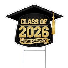 Congratulations Class of 2026 Graduation Yard Sign Home Decor Lawn Decoration...