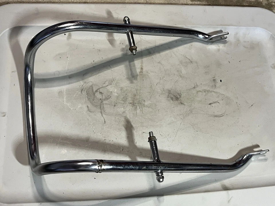 Honda CM400A 1979 79-81 Hondamatic OEM barra de agarre trasera riel cromado Foto 3 de 4
