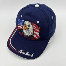 H.M. CAPs Hat Cap Strap Back Mens One Size Bl...