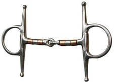 Showman Stainless Steel Full Cheek Snaffle Bit