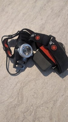 Ledlenser H7 LED Headlamp Adjustable Focus Tilt Black/Red Tested