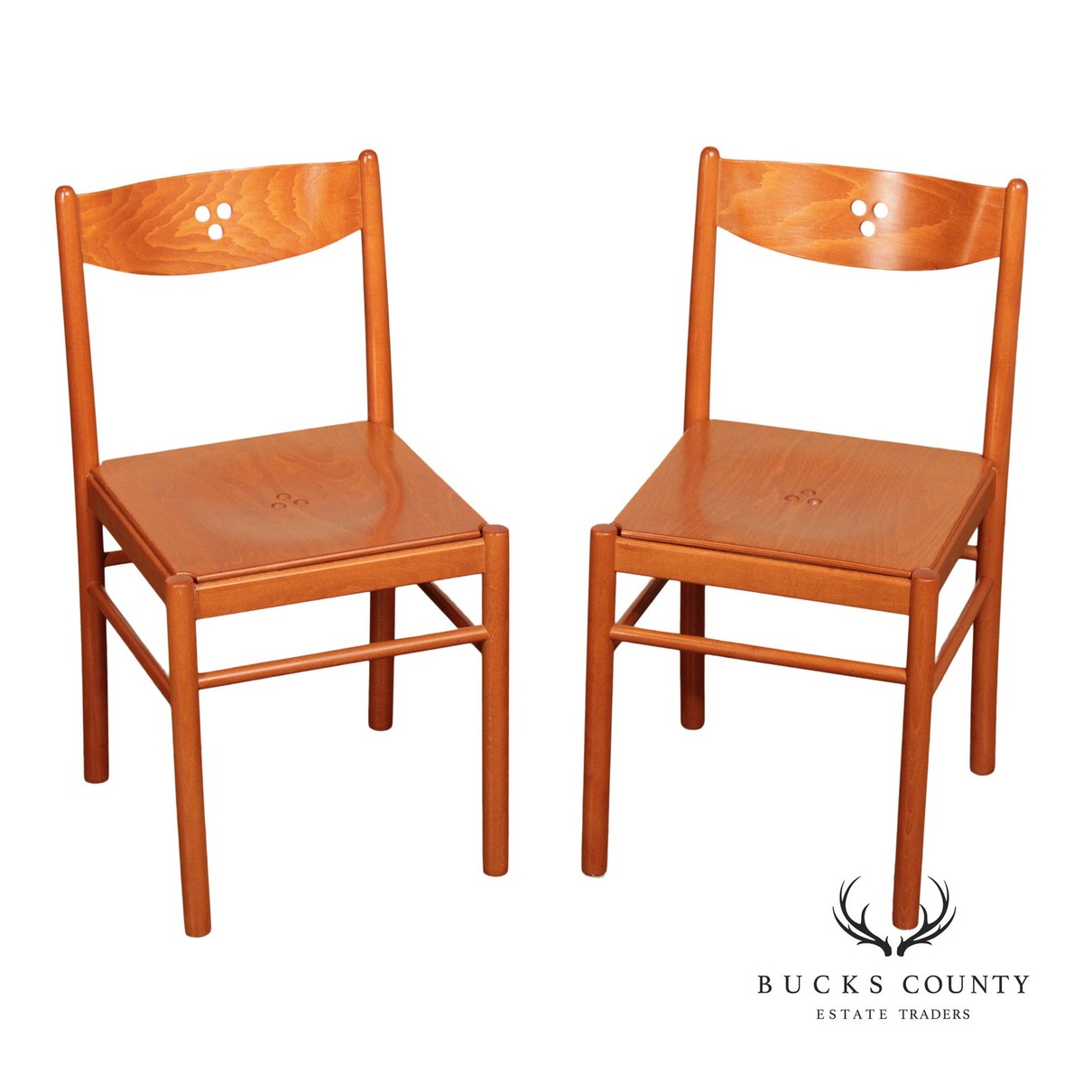 Calligaris Italian Modern Pair of Dining Side Chairs | eBay