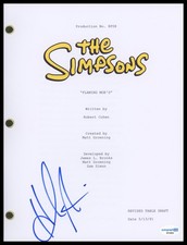 Hank Azaria "The Simpsons" AUTOGRAPH Signed 'Flaming Moe's' Episode Script ACOA