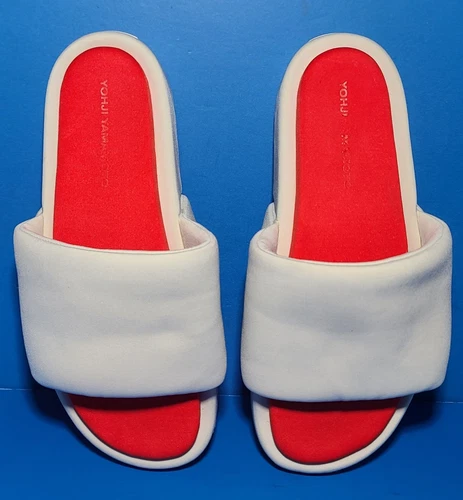 Adidas Y 3 By Yohji Yamamoto sandali plateau beige neoprene da uomo taglia 10 US