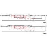 2X Metzger Handbremsseile Passend FüR BMW X1 Links+Rechts