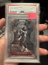 2020 Panini Prizm Joe Burrow SP #307 PSA 8 Rookie Card RC. rookie card picture