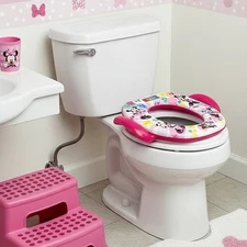 Disney Junior Minnie Mouse Soft Potty Seat with Potty Hook Made in USA