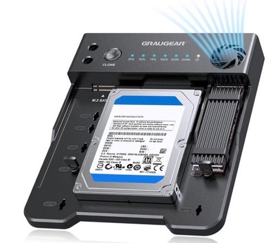 SATA SSD/HDD to M.2 NVMe Docking Station, USB-C 10Gbps Clone Station for M.2 NVM