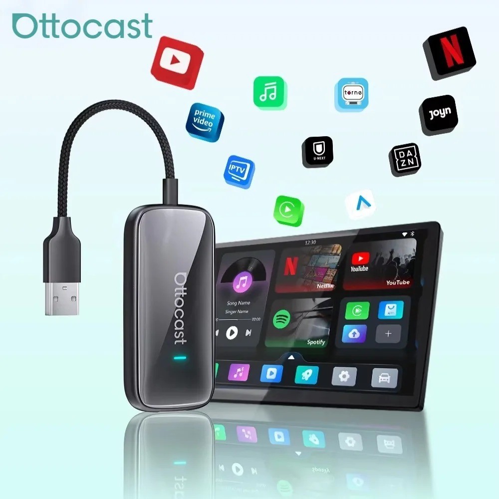 Ottocast Play2Video Ultra: Eleganza e Tecnologia Wireless per l'Auto