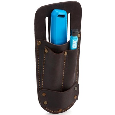 Heavy Duty Utility Knife Pouch Leather Belt Holder Box Cutter Holster Tool
