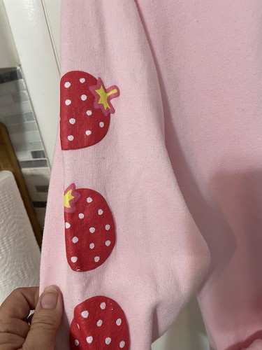 Sanrio Hello Kitty Barbie Pink Strawberry Milk Pullover Sweatshirt Hoodie Small - Bild 4 von 10