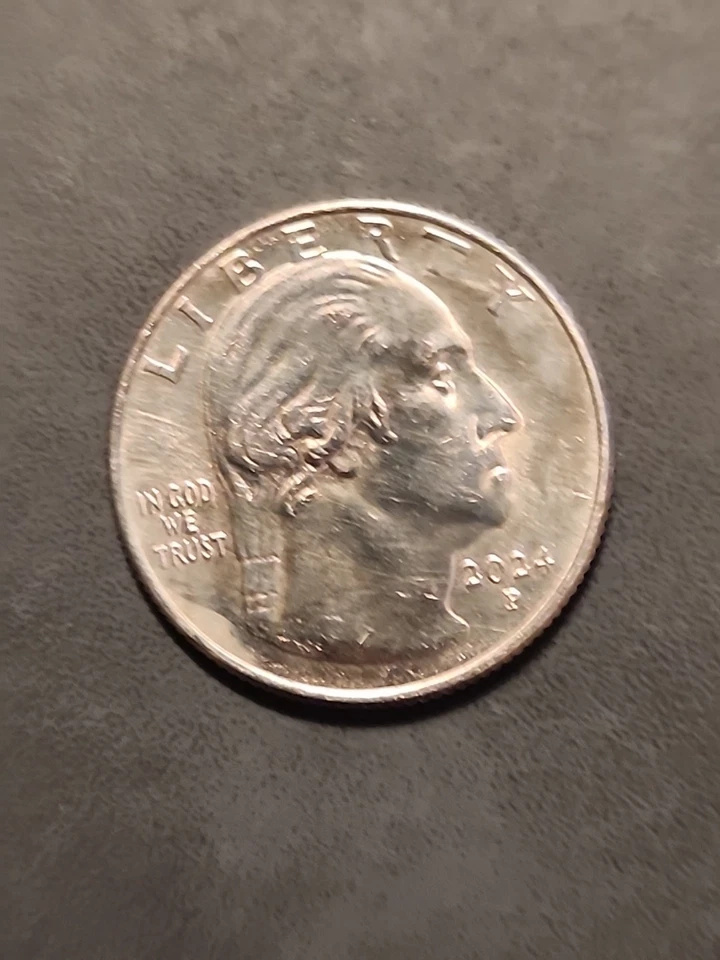 2024 Patsy Takemoto Mink Quarter w/  Struck-through Grease Error on Reverse  - Image 4 of 4