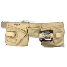 KUNY'S AP-8100 9-Pocket Leather Carpenter Apron Tool Belt