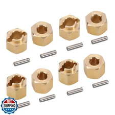 INJORA Brass Wheel Hex Hub 5mm(+1mm) and 6mm(+2mm) Extenders Adaptor Set for 