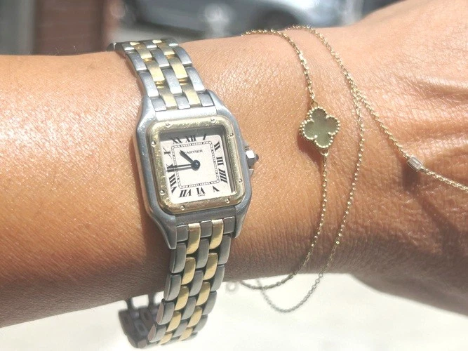 Cartier — Cartier 18K Yellow Gold / Stainless Steel Panthere' de Cartier 1120 Small Model