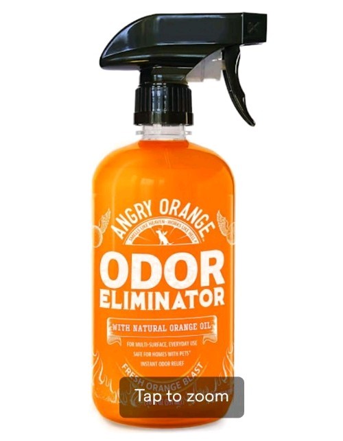 ANGRY ORANGE Pet Odor Eliminator Citrus Deodorizer Pet Large 24oz Spray