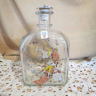 Vintage Hans Christian Anderson Homme Gaard Schnapps Bottle Clumsy Hans