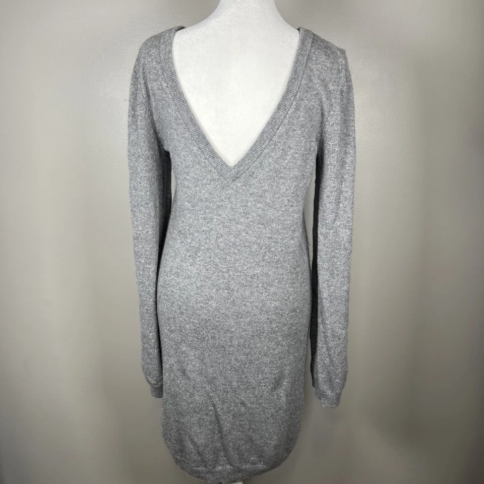 Mini Vestido Suéter Equipment Mujer 100% Cachemira Talla Pequeña Espalda en V o Cuello en V Foto 4 de 4