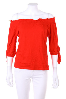 No Label Off-the-shoulder blouse S red