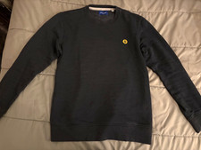 Jack & Jones Navy Blue Crewneck Sweatshirt Men’s Medium Minimal Logo Pullover