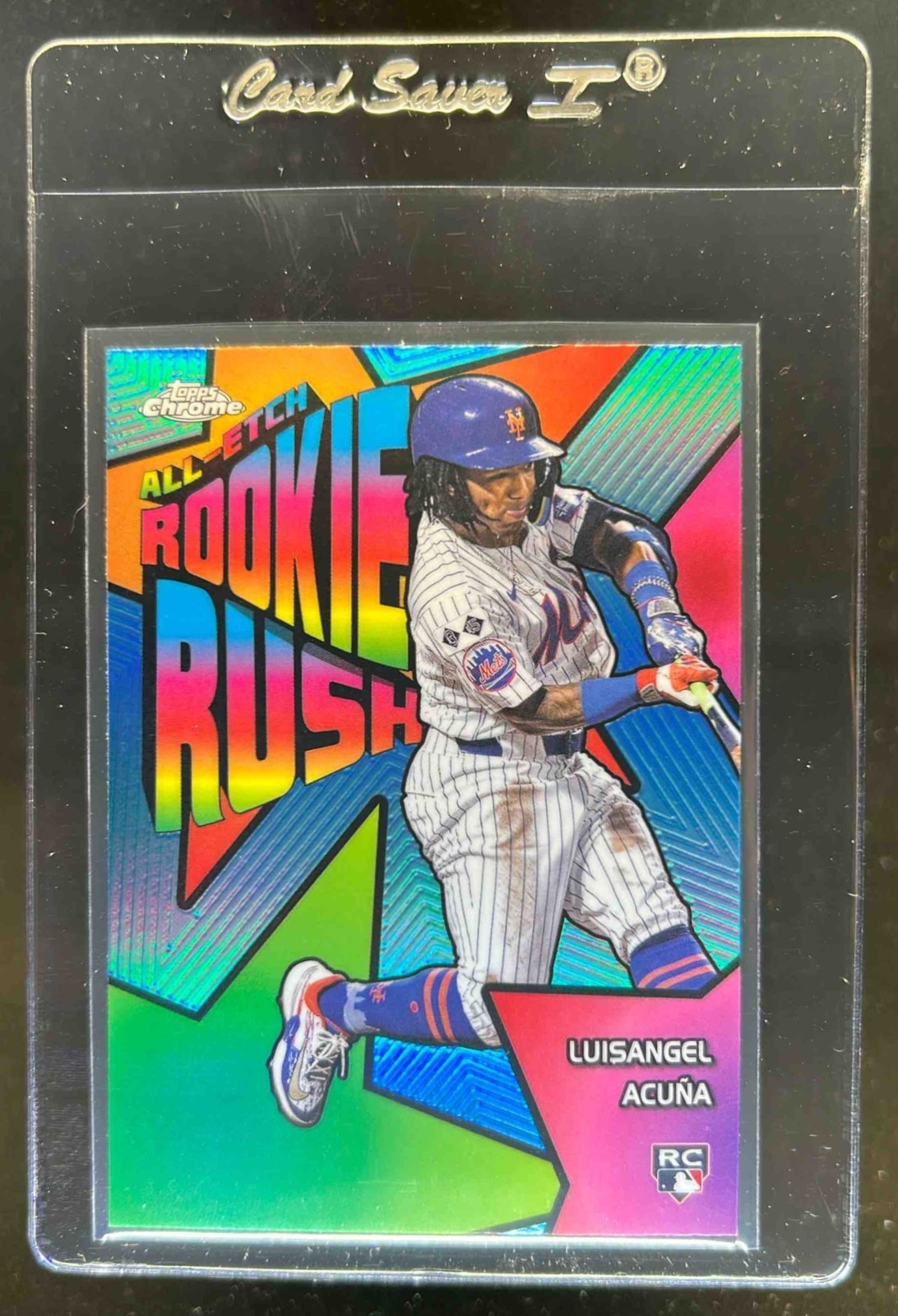 2025 Topps Chrome Luisangel Acuna All-Etch Rookie Rush RC #CERR-11 Mets