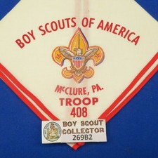 Boy Scouts Of America Troop 408 McClure, PA Neckerchief 269B2