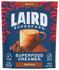 Laird Superfood Mocha Creamer 8 Oz Tea Coffee Powder