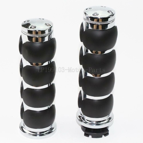 Chrome 1'' Handle Bar Hand Grips for Honda VTX 1300 1800 TYPE C R S N F T RETRO - Bild 3 von 7