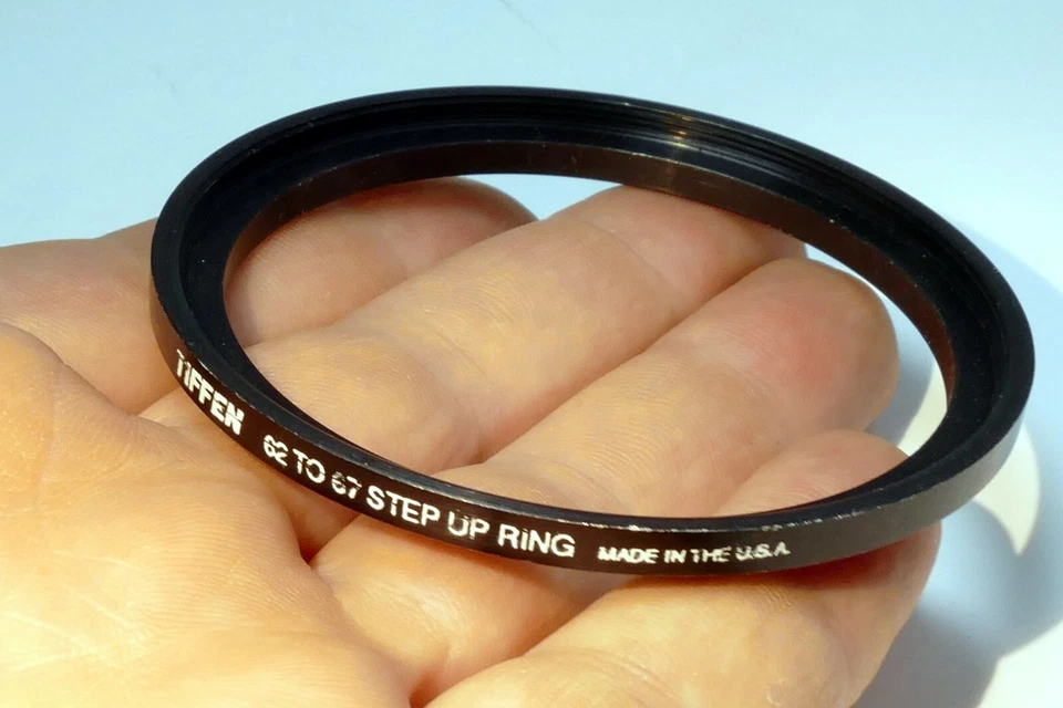 62mm to 67mm  lens ring step Up threaded male to female thin profile wide angle  - Image 3 of 4