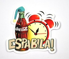 Coca-Cola Coke USA Sticker Decal - Design: Bottle Alarm Clock Espabila!