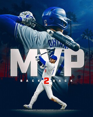 Shohei Ohtani Back 2 Back National League MVP Los Angeles Dodgers