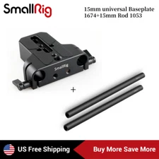 SmallRig Universal Camera Base Plate 1674+15mm Rod (M12-30cm)for Sony|Panasonic