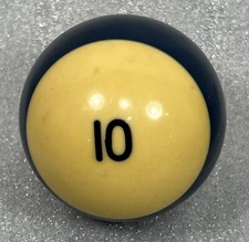 Vintage Bakelite Stripe 10 Ball Billiard Pool Replacement Tested 2 1/4" Standard