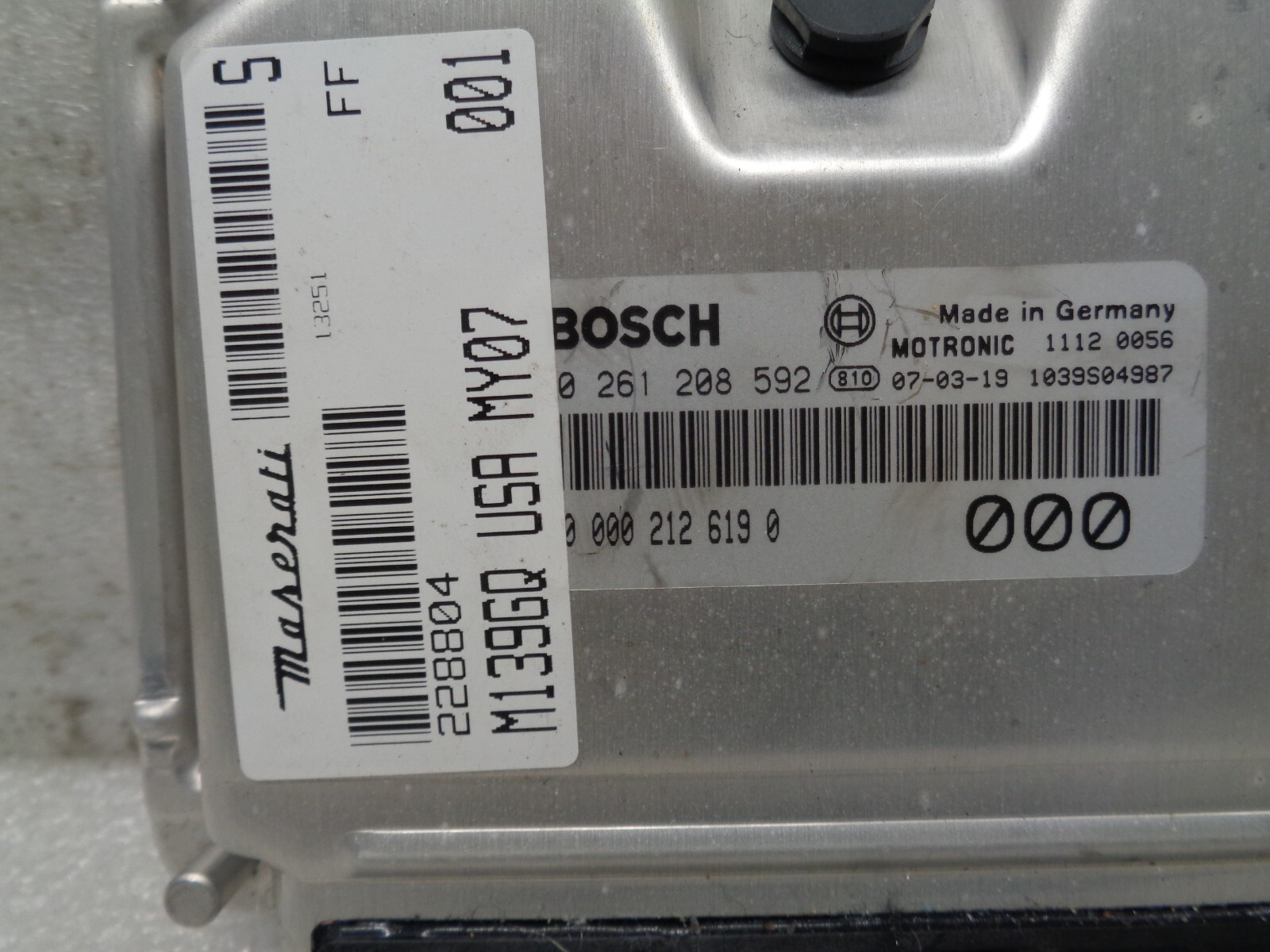 05-07 Maserati Quattroporte 4.2L ECU ECM Engine Computer Module OEM AK2209223
