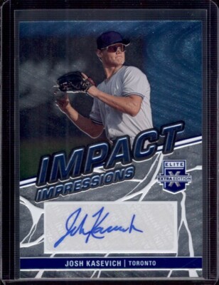 JOSH KASEVICH 2023 Panini Elite Extra Edition Impact Impressions Auto #II-JKH
