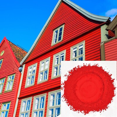 ROSE RED Cement Color Oxide Pigment Concrete Tile Mortar Dye Brick Plaster Art