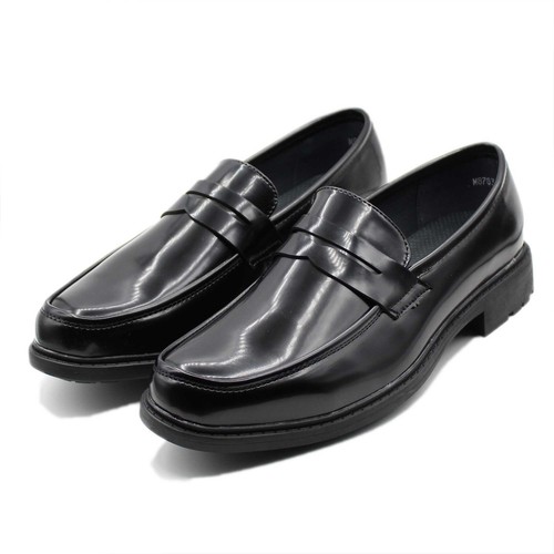 Mocassini Uomo Pelle PU Nero Scarpe Eleganti Classiche Mocassino | eBay