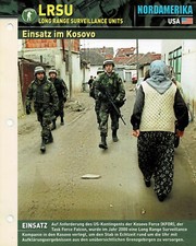 LRSU - Long Range Surveillance Units - Einsatz im Kosovo - Infokarte