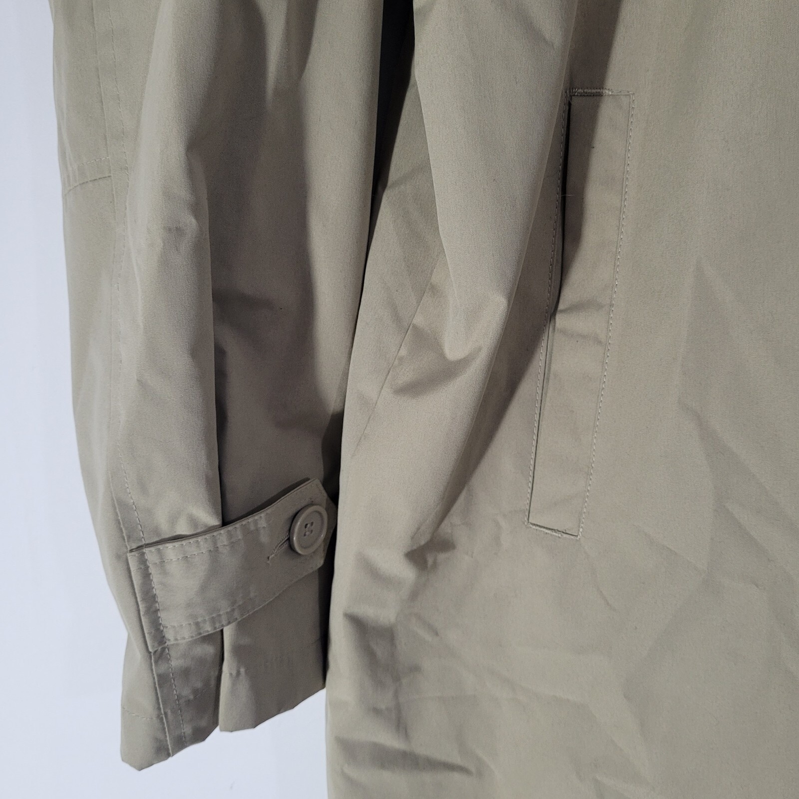 Mens Coat Beige Mackintosh Mac Small Waterproof Mid Length HENLEY