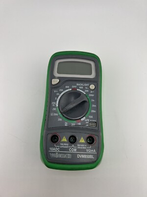Velleman DVM850BL Green LCD Display Data Hold Function Digital Multimeter READ!!