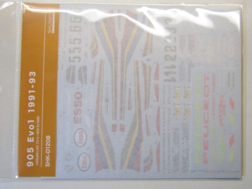SHUNKO Decal Sheet 1:24 Scale Peugeot 905 Evo1 1991-93 SHK-D120B suit Heller kit - Picture 3 of 4