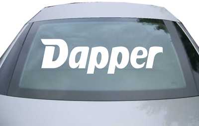 Aufkleber Heckscheibe DE2878 - 600x171 mm - Dapper Design - Fisch Tuning JDM