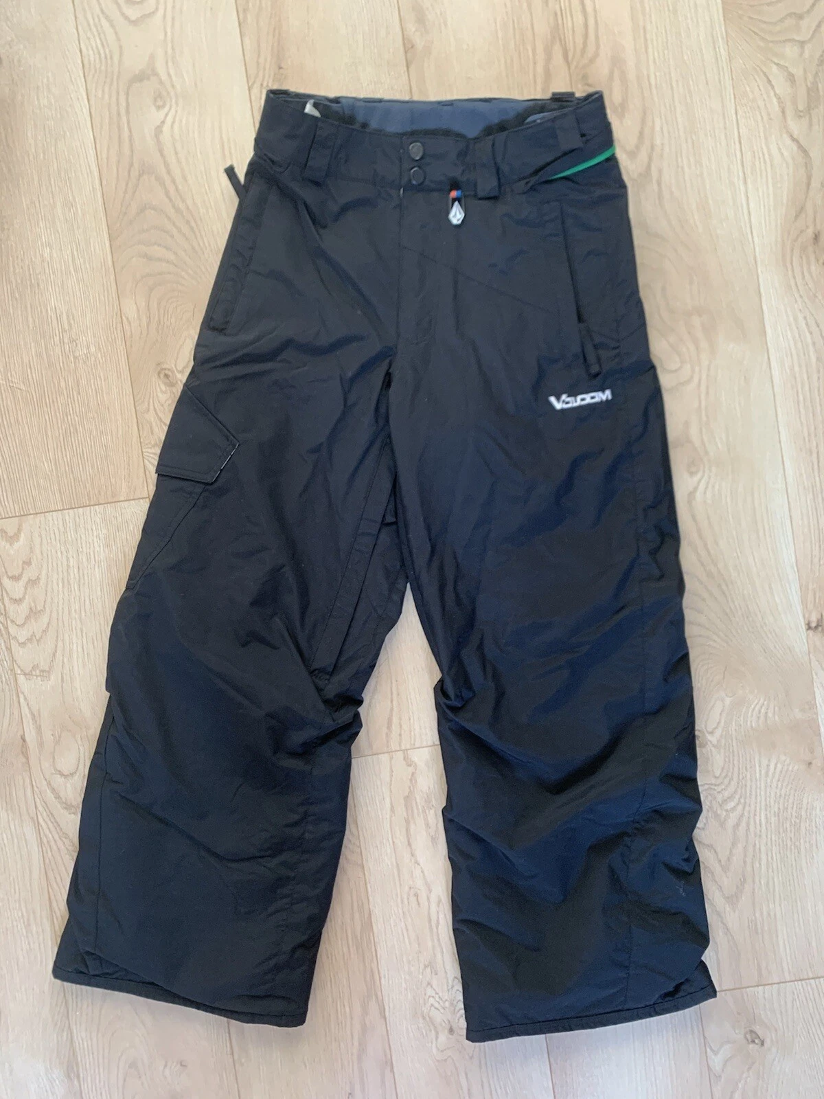 Volcom salopettes youth medium 16k black snow pants